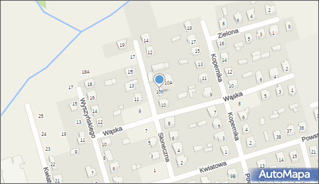 Brudzew, Słoneczna, 10b, mapa Brudzew