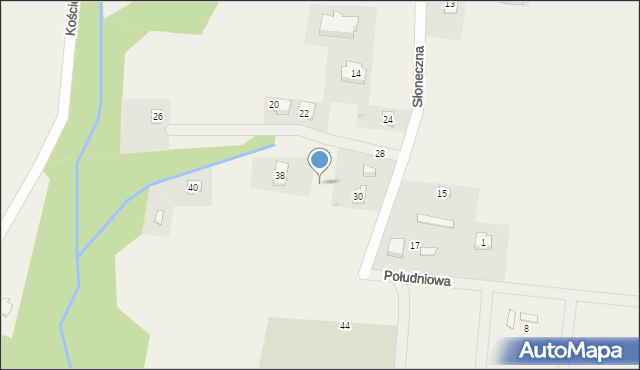 Brwilno, Słoneczna, 34, mapa Brwilno