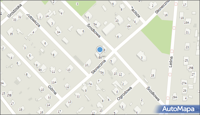 Brwinów, Słoneczna, 8A, mapa Brwinów