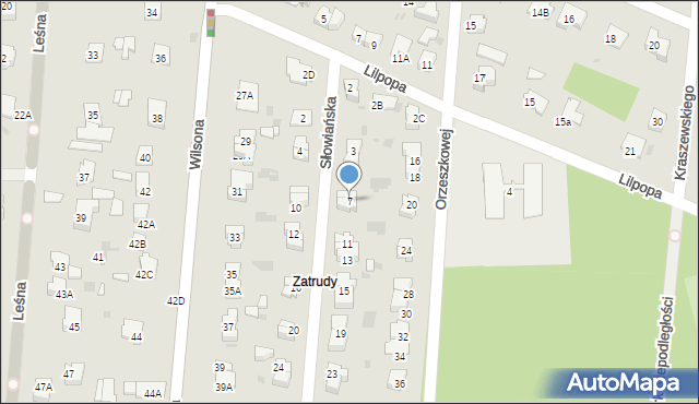 Brwinów, Słowiańska, 7, mapa Brwinów