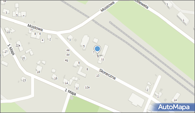 Brzeg Dolny, Słoneczna, 9, mapa Brzeg Dolny