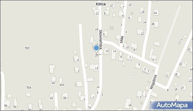 Brzeszcze, Słowiańska, 15, mapa Brzeszcze