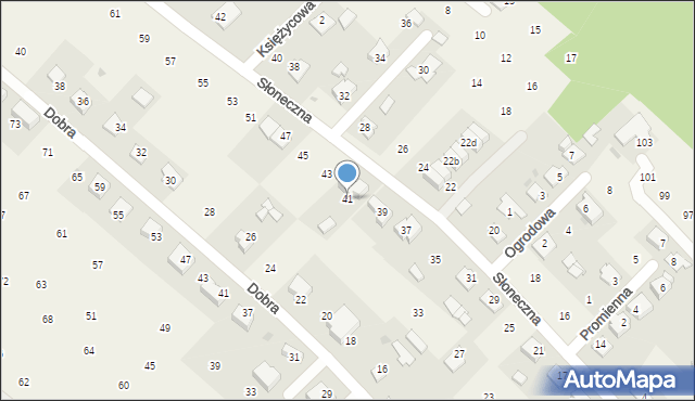 Brzozówka, Słoneczna, 41, mapa Brzozówka