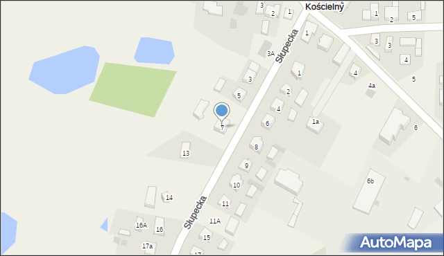 Budzisław Kościelny, Słupecka, 7, mapa Budzisław Kościelny