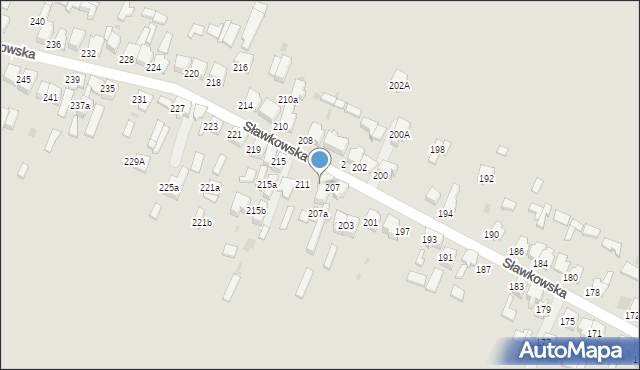 Bukowno, Sławkowska, 209, mapa Bukowno