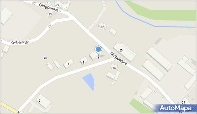 Bytom Odrzański, Słoneczna, 5, mapa Bytom Odrzański