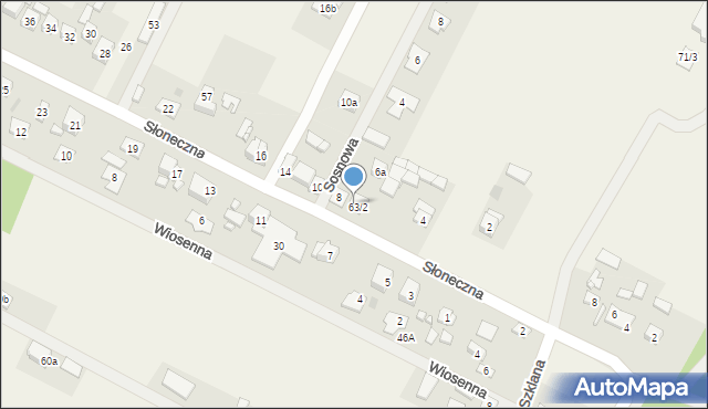 Cedzyna, Słoneczna, 6, mapa Cedzyna