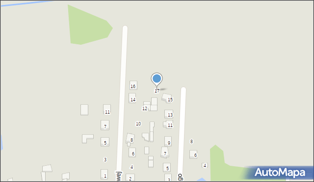 Cegłów, Słowackiego Juliusza, 17, mapa Cegłów