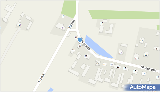 Cendrowice, Słoneczna, 29, mapa Cendrowice