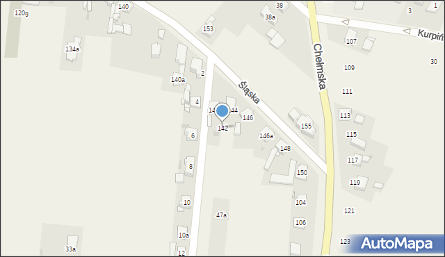 Chełm Śląski, Śląska, 142, mapa Chełm Śląski