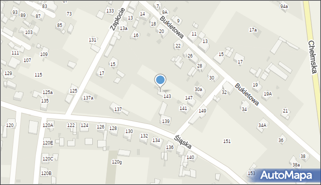 Chełm Śląski, Śląska, 145, mapa Chełm Śląski