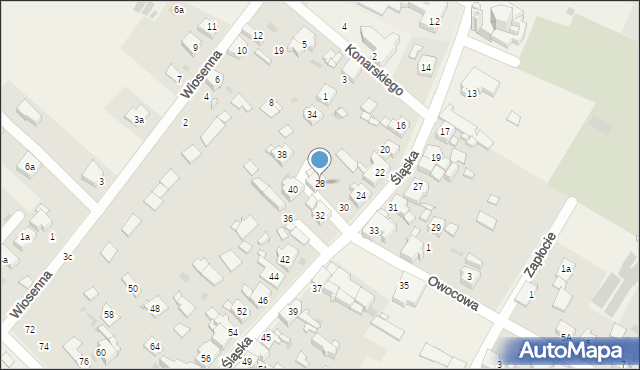 Chełm Śląski, Śląska, 28, mapa Chełm Śląski