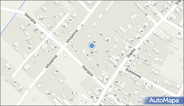 Chełm Śląski, Śląska, 60, mapa Chełm Śląski