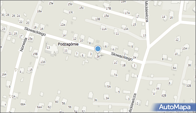 Chełmek, Słowackiego Juliusza, 1a, mapa Chełmek