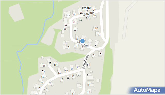 Chełmno, Śliwowa, 1, mapa Chełmno