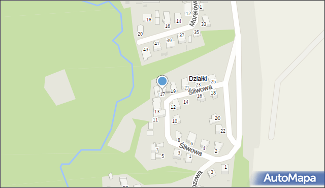 Chełmno, Śliwowa, 17, mapa Chełmno