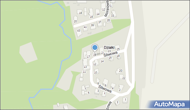 Chełmno, Śliwowa, 19, mapa Chełmno