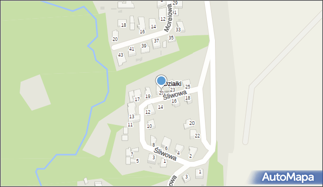 Chełmno, Śliwowa, 21, mapa Chełmno