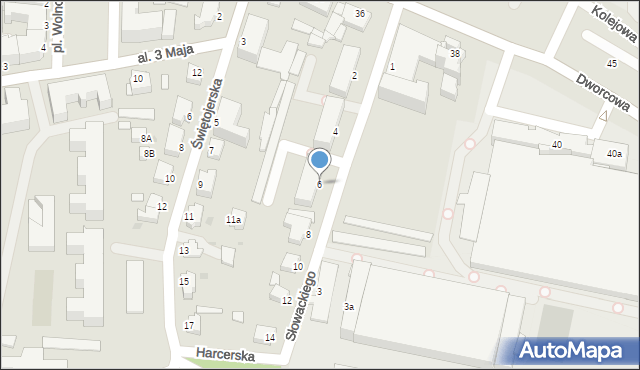 Chełmno, Słowackiego Juliusza, 6, mapa Chełmno