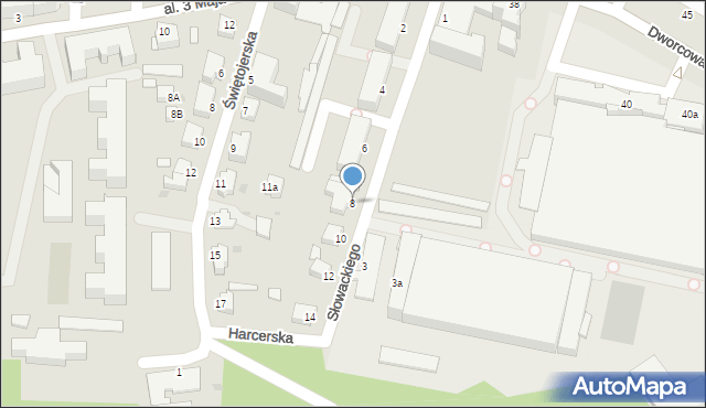 Chełmno, Słowackiego Juliusza, 8, mapa Chełmno