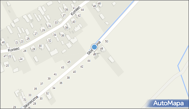 Chmielów, Słoneczna, 46, mapa Chmielów