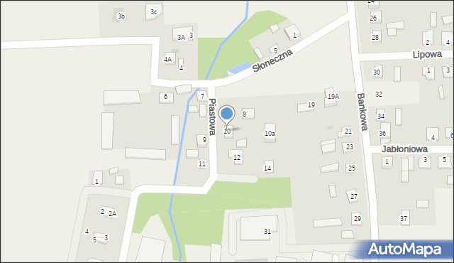 Chodkowo, Słoneczna, 10, mapa Chodkowo