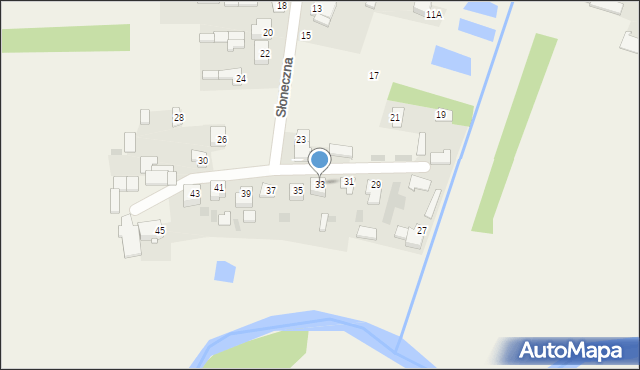 Chodów, Słoneczna, 33, mapa Chodów