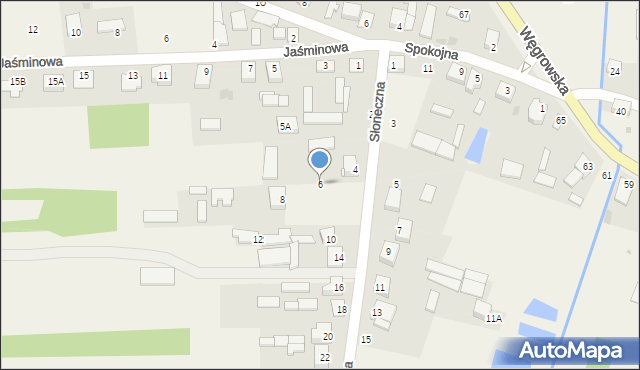 Chodów, Słoneczna, 6, mapa Chodów