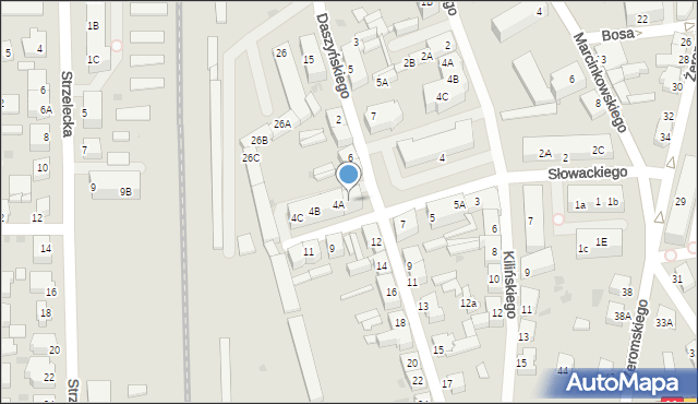 Chodzież, Słowackiego Juliusza, 4D, mapa Chodzież