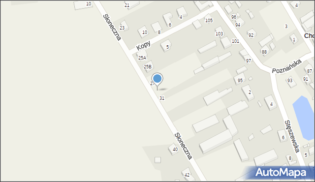 Chomęcice, Słoneczna, 29, mapa Chomęcice