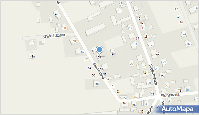 Chomęcice, Słoneczna, 53, mapa Chomęcice