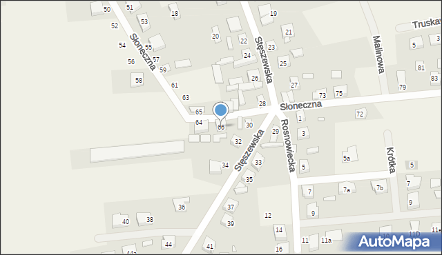 Chomęcice, Słoneczna, 66, mapa Chomęcice