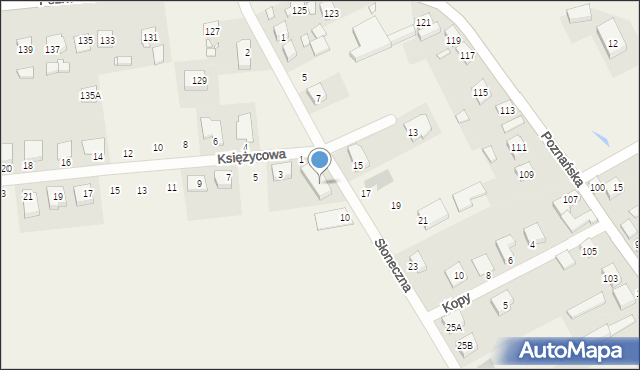 Chomęcice, Słoneczna, 8, mapa Chomęcice