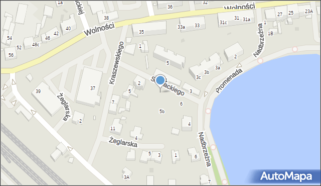 Choszczno, Słowackiego Juliusza, 4, mapa Choszczno