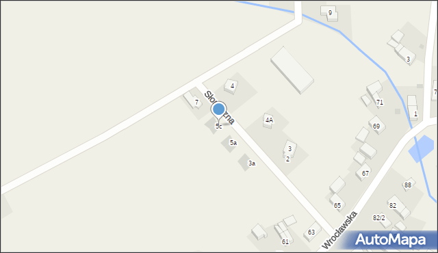 Chrząstawa Wielka, Słoneczna, 5c, mapa Chrząstawa Wielka