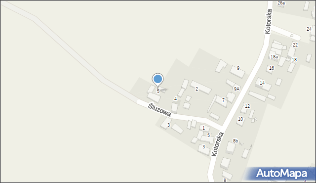 Chrząstowice, Śluzowa, 5, mapa Chrząstowice