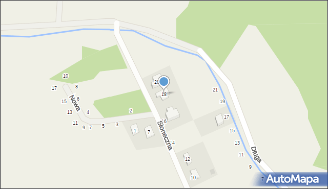 Chwałowice, Słoneczna, 18, mapa Chwałowice