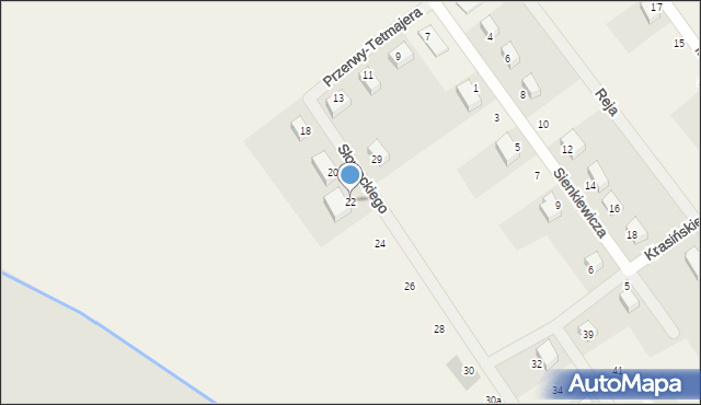 Chwałowice, Słowackiego Juliusza, 22, mapa Chwałowice