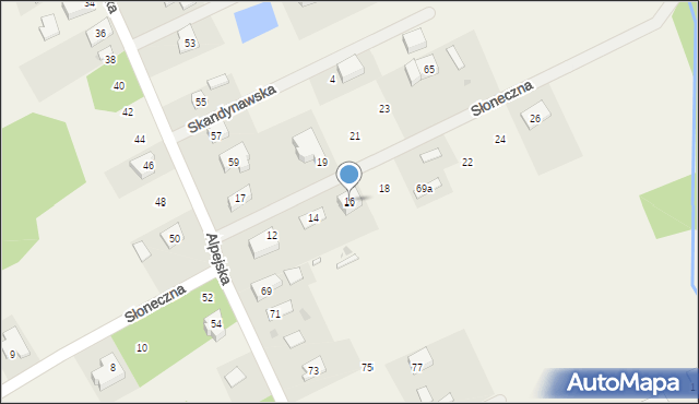 Chylice, Słoneczna, 16, mapa Chylice