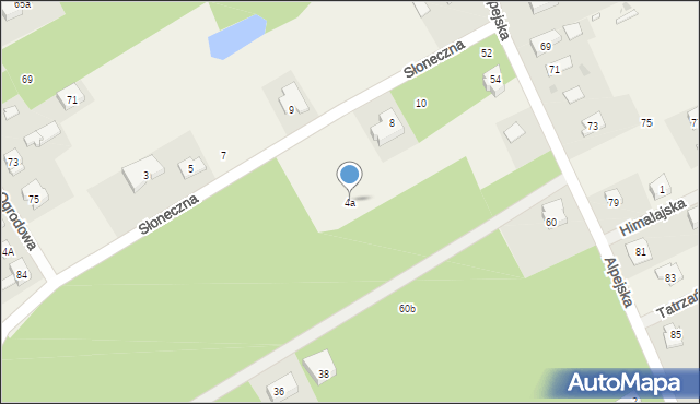 Chylice, Słoneczna, 4a, mapa Chylice