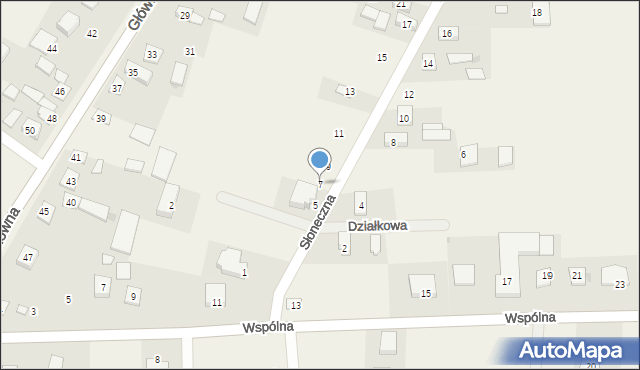 Chynów, Słoneczna, 7, mapa Chynów