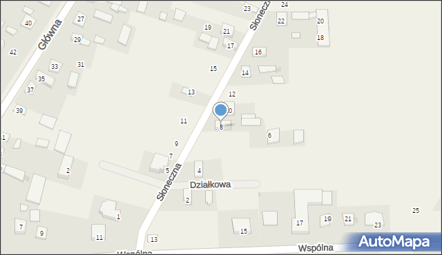 Chynów, Słoneczna, 8, mapa Chynów
