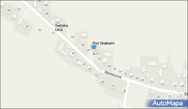 Cianowice, Słoneczna, 44, mapa Cianowice