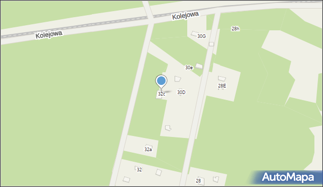 Cieksyn, Słoneczna, 32c, mapa Cieksyn