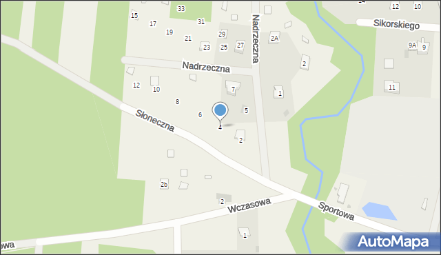 Cieksyn, Słoneczna, 4, mapa Cieksyn