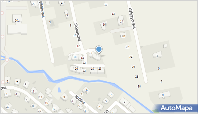 Cieplewo, Słoneczna, 17, mapa Cieplewo