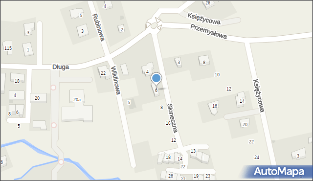 Cieplewo, Słoneczna, 6, mapa Cieplewo