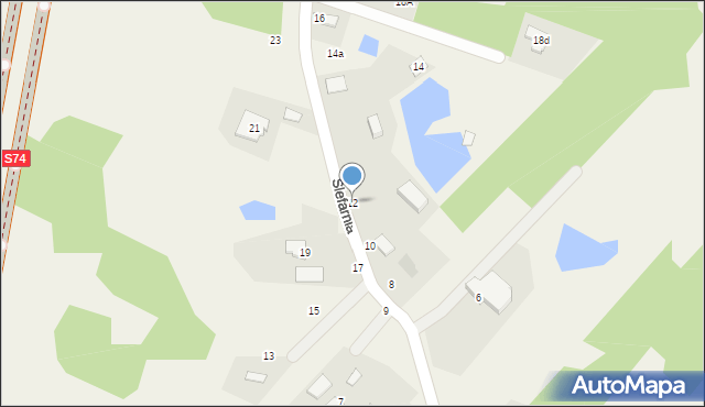 Ciosowa, Ślefarnia, 12, mapa Ciosowa