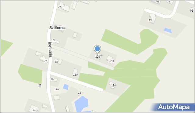 Ciosowa, Ślefarnia, 22c, mapa Ciosowa