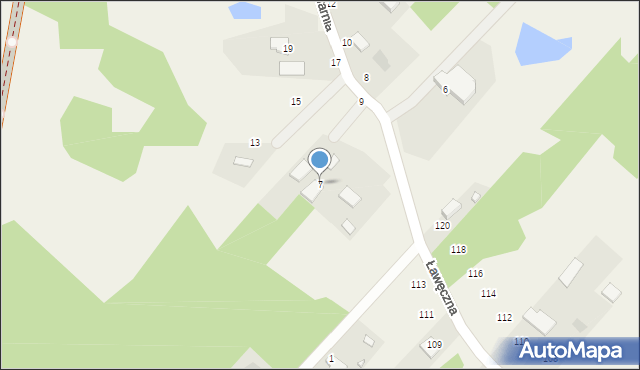 Ciosowa, Ślefarnia, 7, mapa Ciosowa